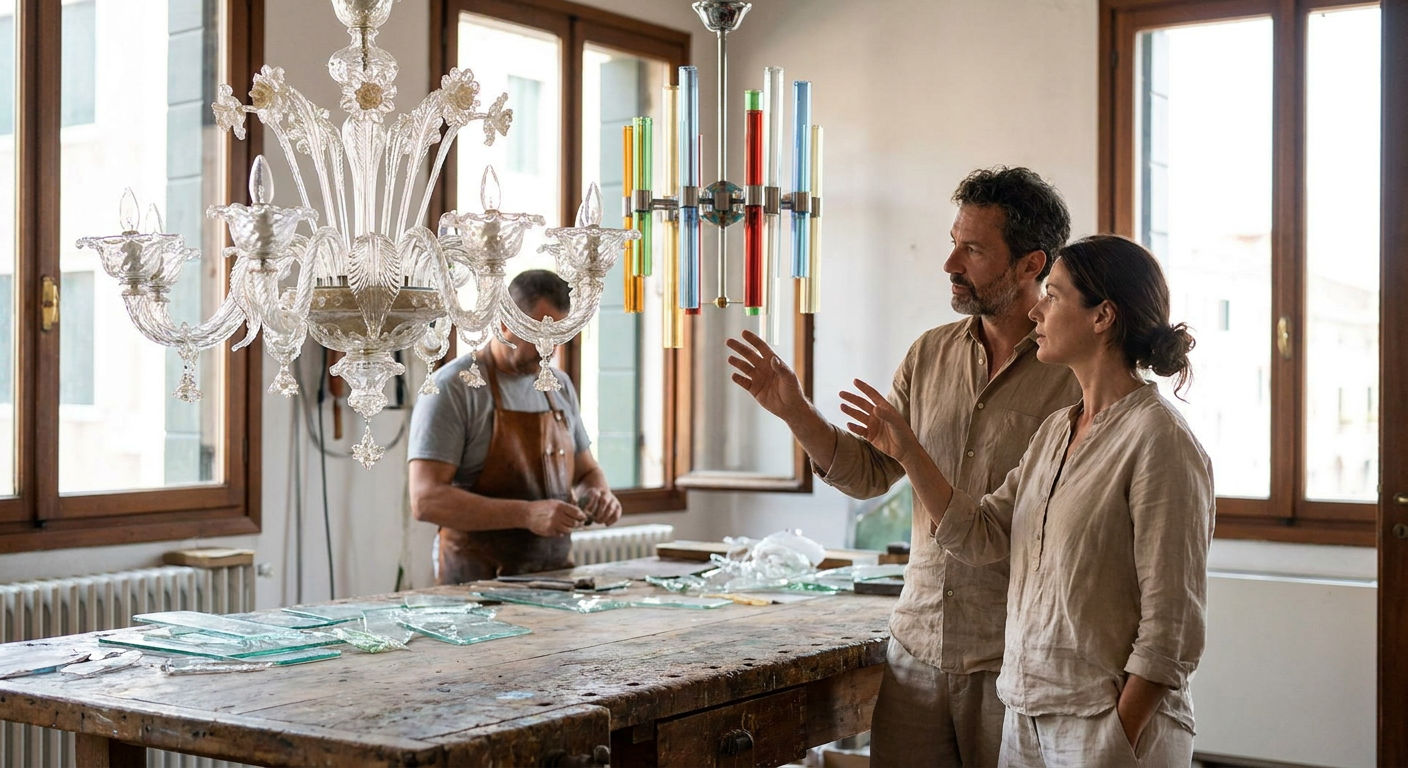 Murano chandelier: guida alla scelta tra classico e moderno